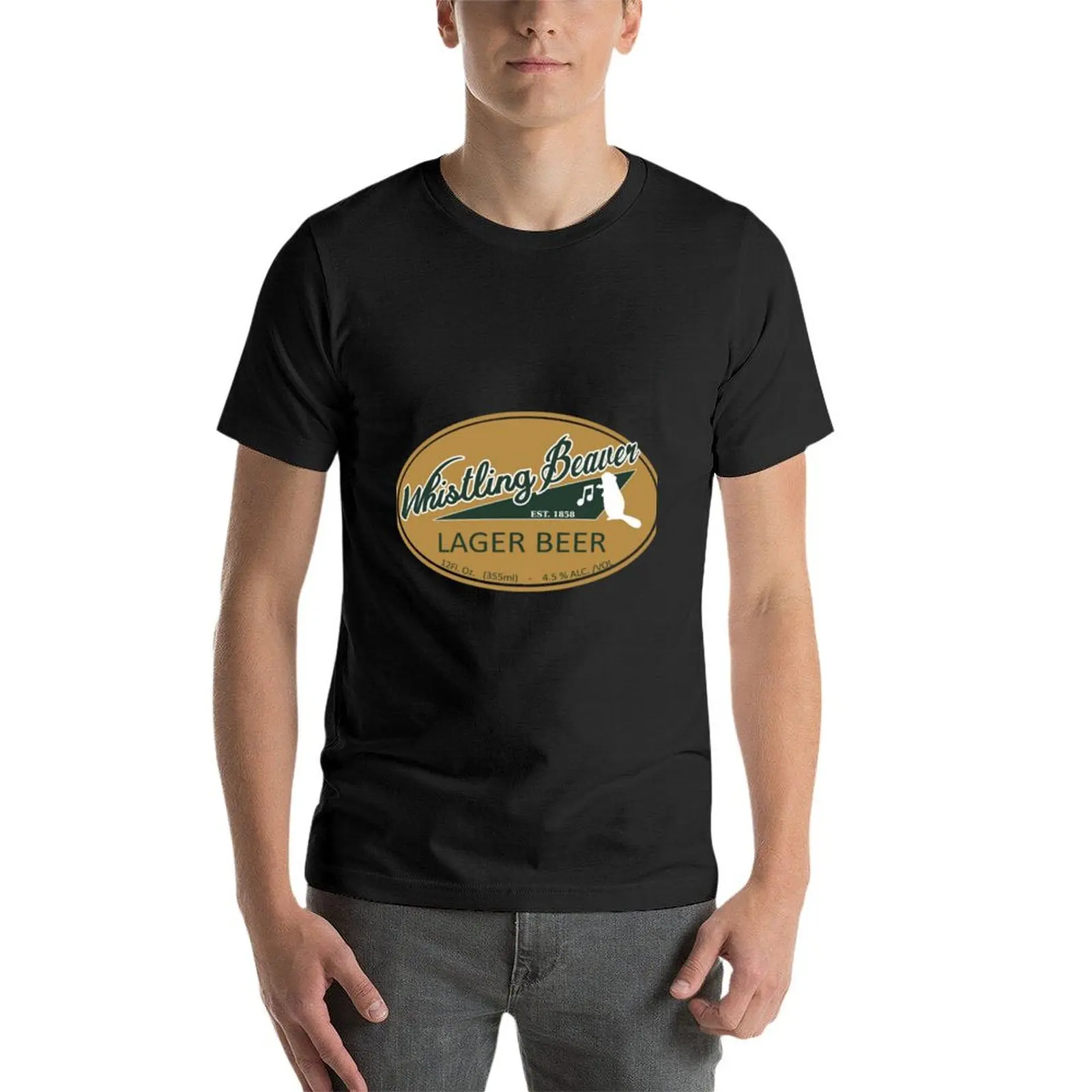 Футболка мужская хлопчатобумажная со свистком фанатом Бобра и надписью FarCry5