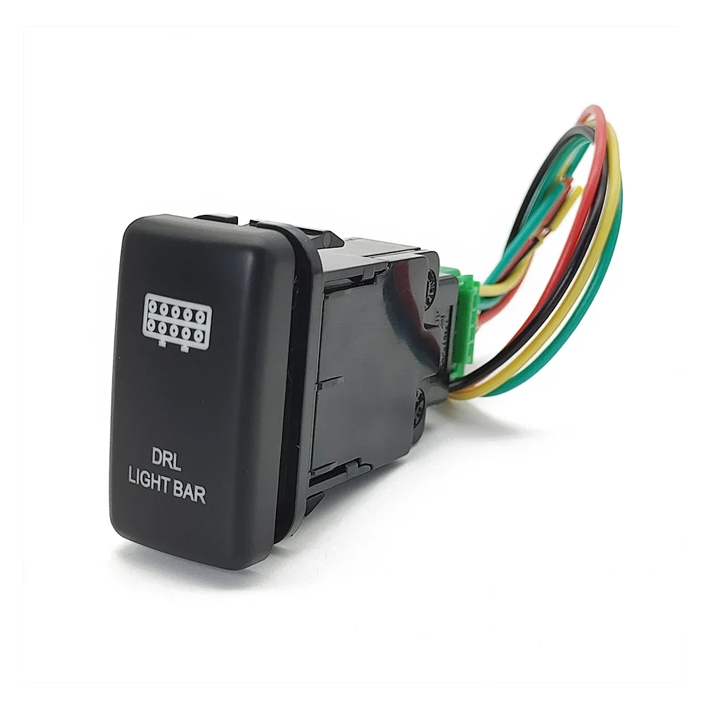 

Для Toyota Tacoma Land Cruiser Reiz Hilux Prado 120 FJ круизные Автомобильные фары дальнего света дневные ходовые огни Строка заднего хода кнопка переключателя