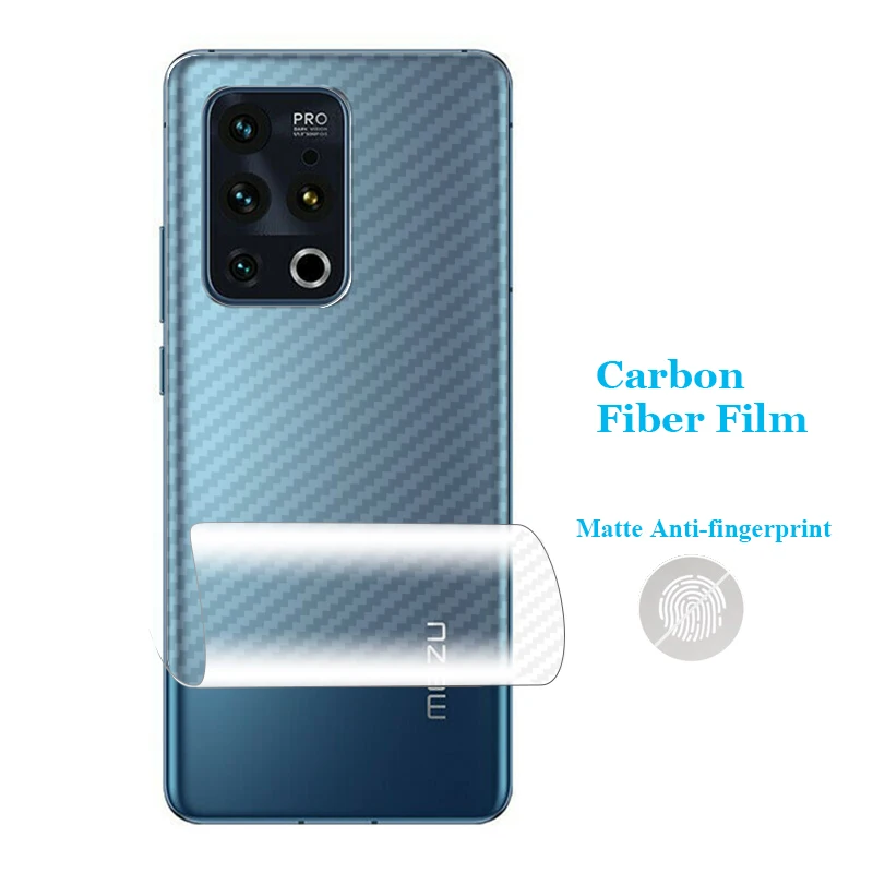 Для Meizu 21 20 18 17 16 Xs 16T 16s 15 Plus Pro Note 3D прозрачная защитная пленка из углеродного