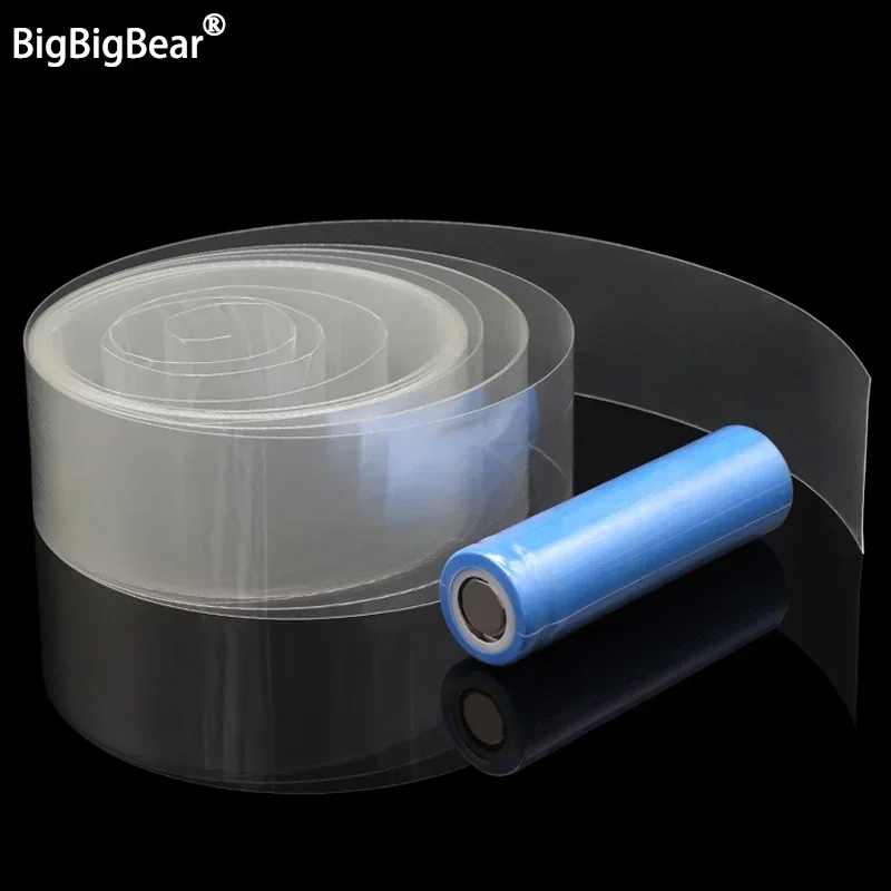 

18650 ПВХ термоусадочная трубка, аккумулятор, прозрачная ширина, 29,5 мм ~ 300 мм, изолированная защитная пленка, литиевый корпус, кабельный рукав