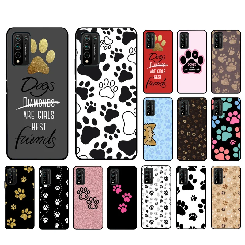 

Dog paw Phone Case for Huawei Honor 50 10X Lite 20 7A 7C 8X 9X Pro 9A 8A 8S 9S 10i 20S 20lite 7X 10 lite