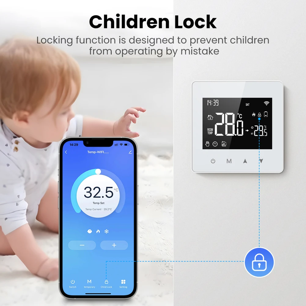 1 шт. для Tu Ya Wi-Fi термостат умного дома контроллер температуры газового котла