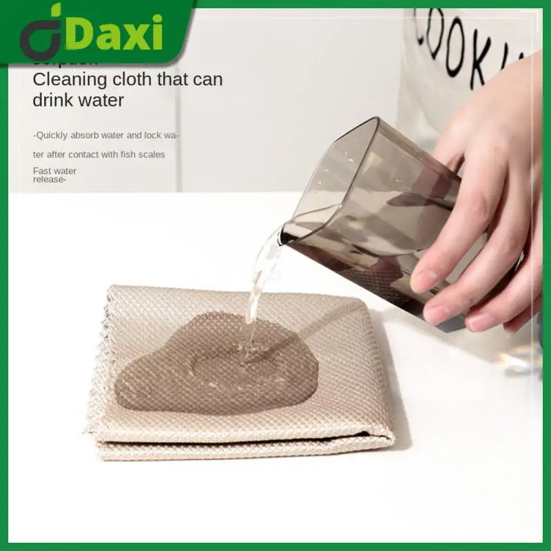 

Absorbable Cleaning Cloth Not Easy To Shed Hair Kitchen Cleaning Towel Wiping Rags Reusable Anti-grease Traceless Rag Household