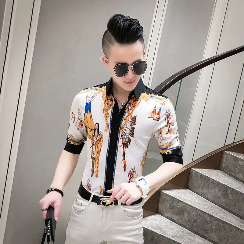 

In the spring and summer men anti-wrinkle shirt sleeve shirt han edition cultivate one's morality fashion cardigan coat