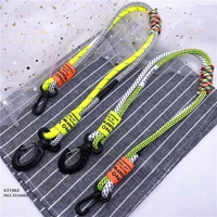 new fluorescent color nylon braided phone straps lanyard for key short strap handbag belt tote bag strap replacement accessory