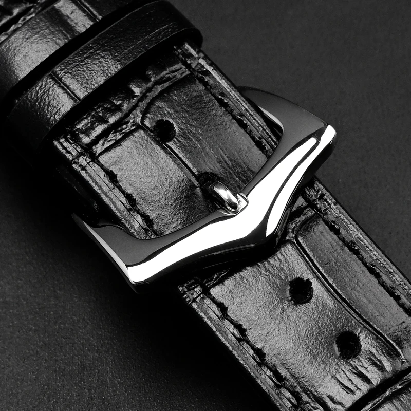 Ремешок для часов из натуральной кожи AOOW 12-26 мм