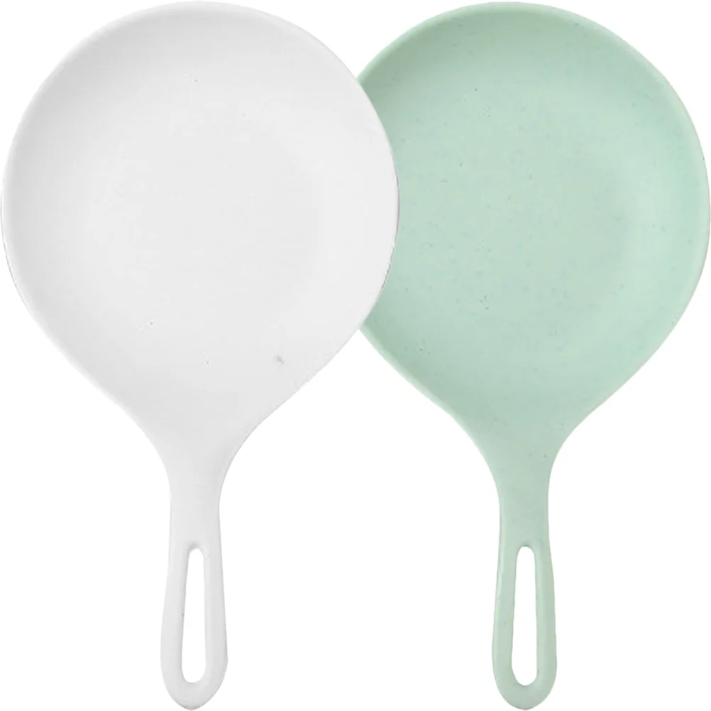 

2 Pcs Plastic Plate Appetizers Dish Steak Small Serving Plates Dinner Vegetable