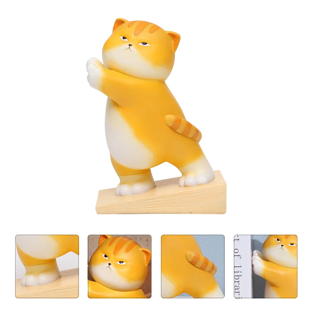 

Door Stopper Bookends Wedge Stop Safety Animal Cat Holder Duty Heavy Decorative Book Doorstopfloor Cartoon Figurine Rubbertool