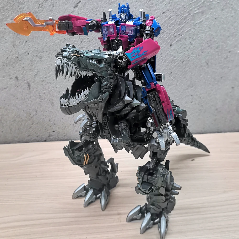 Фото Игрушка-трансформер BAIWEI Grimlock TW1034 Dinosaur Leader OP Commander KO SS07 SS44, экшн-фигурка, деформирующий робот, аниме-модель №3