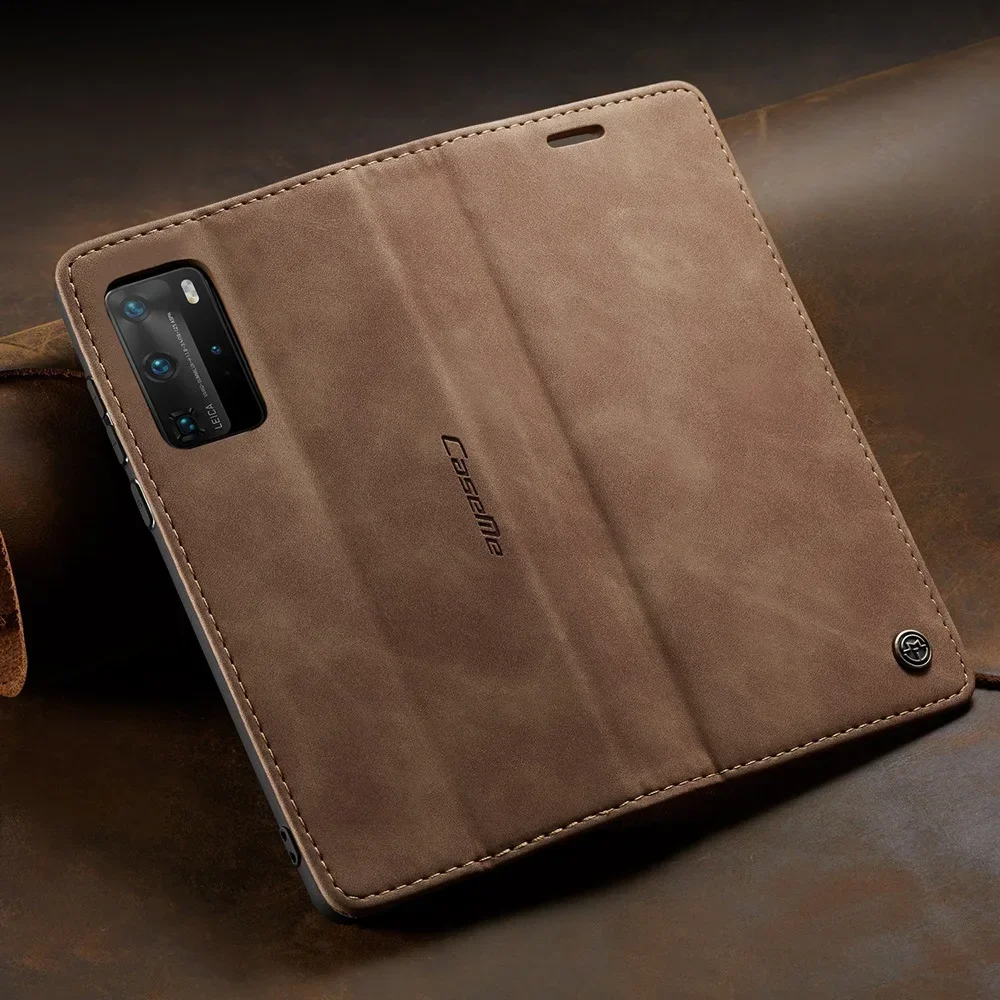 Кожаный флип-чехол для Huawei P60 Art P50 P40 P30 P20 Pro Lite P Smart Wallet Case Nova 7i 6 SE 4e Honor 80 X40 Mate 30
