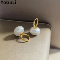 women jewelry elegant simulated pearl earring simply design vintage temperament drop earrings for women party gifts