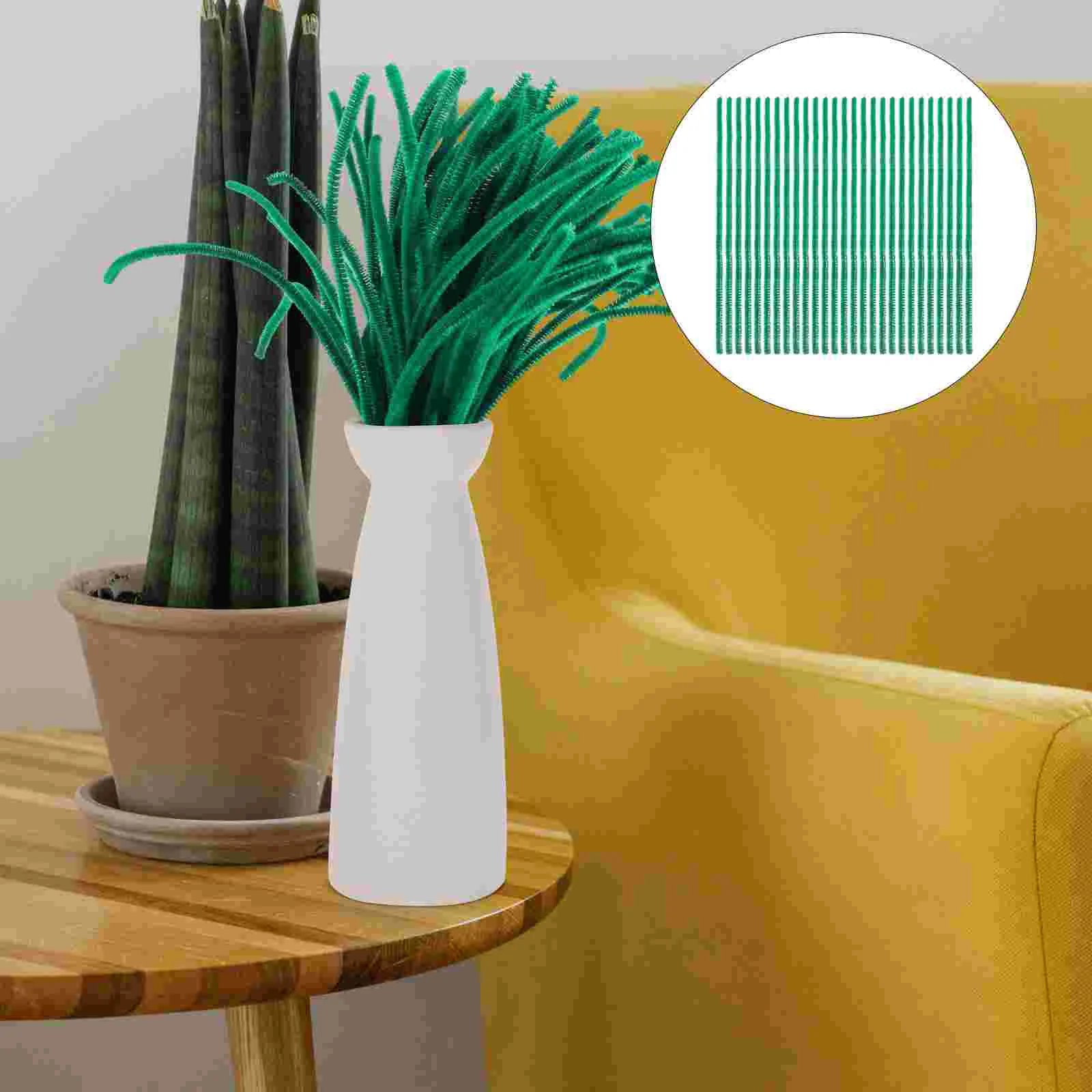 

100 Pcs Fake Flower Bundle Artificial Stems Materials Wire Flowers Iron Rod Kit