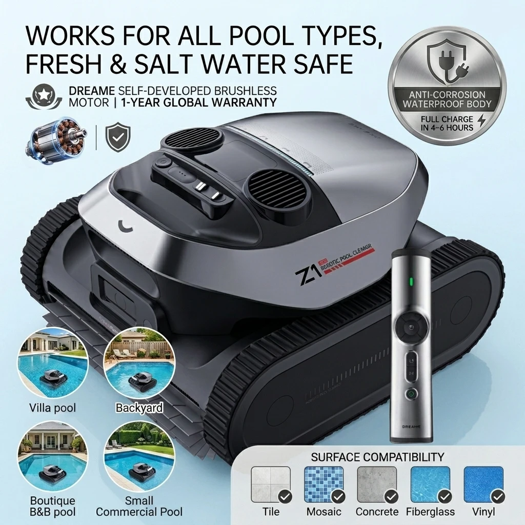 Фото Робот-пылесос Dreame Z1PRO I-Powered: мощный, легкий, беспроводной, с аккумулятором, скорость всасывания 30 м/ч, технология LiFi Remote Sense №4