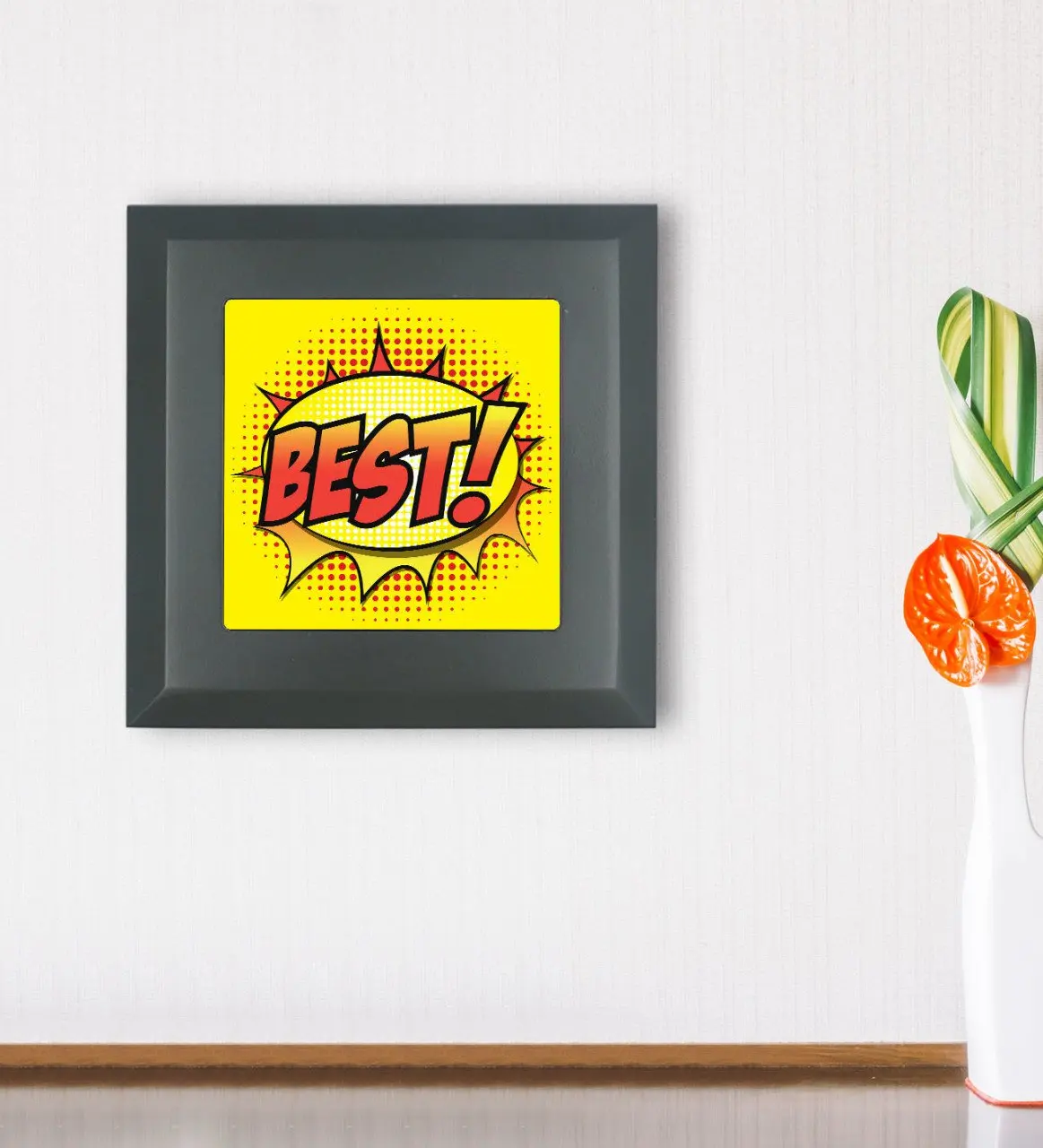 

BK подарок Pop Art Design дерево рамка каменная стена фотография