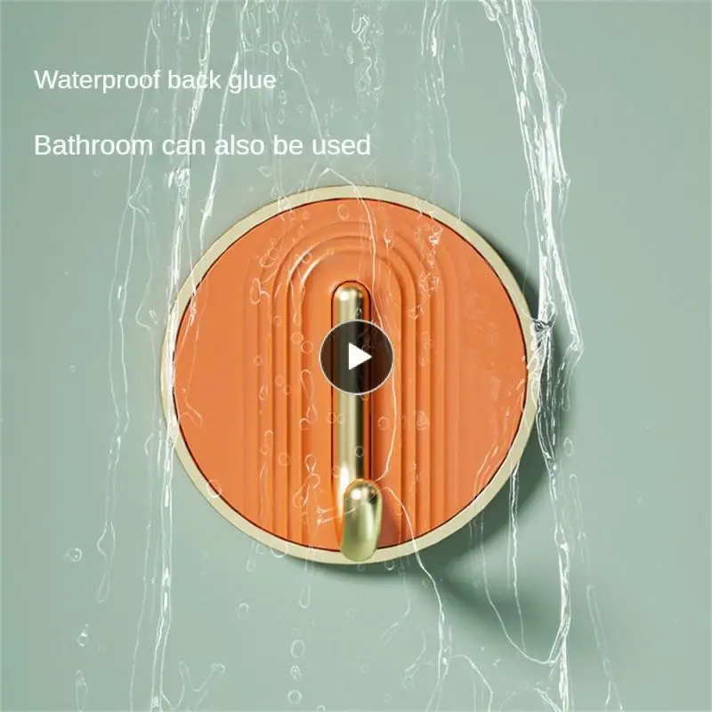 

Durable Door Hook Small Size Strong Load-bearing Punch-free Sticky Hook Convenient Access Toilet Hook Non-perforated Sticky Hook