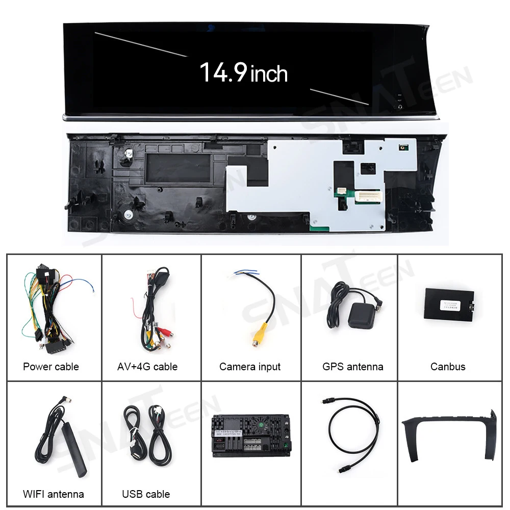 Автомобильный радиоприемник с GPS-навигацией 14 9-дюймовый пассажирский экран CarPlay