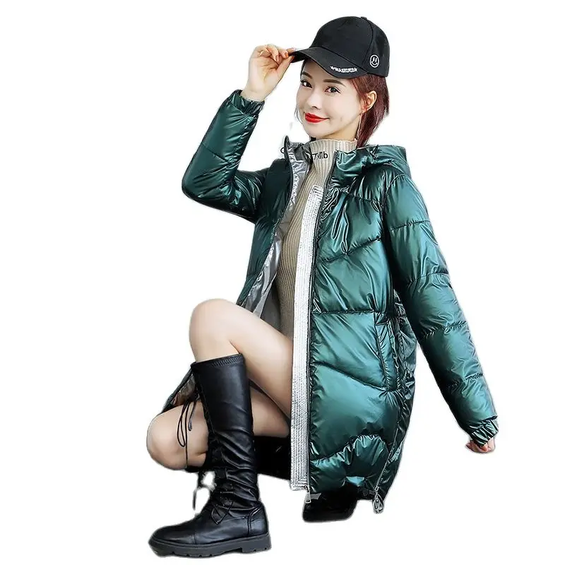 Casual Loose Hooded Parka Autumn Winter Women Fashion Solid Thick Coats Women Elegant Cotton Coats Female Ladies M-3XL