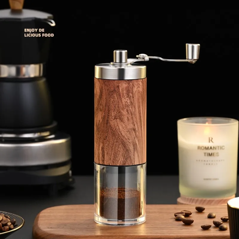 

Manual Coffee Grinder Portable Hand Grinder Handmade Coffee Bean Burr Grinders Mill Kitchen Tool Coffee Accessories High Quality