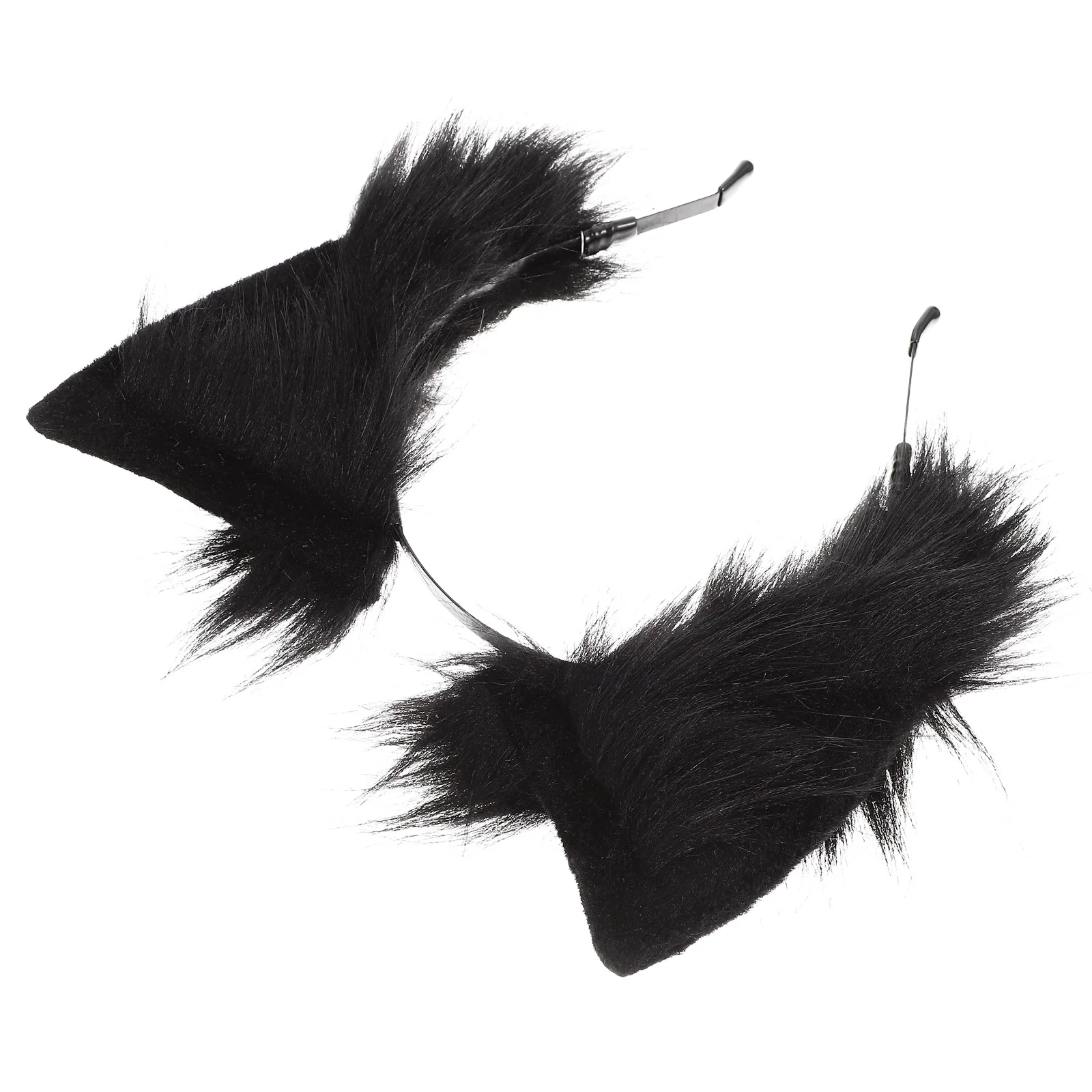 

Headband Ears Ear Cat Plush Hair Hairband Animal Fox Cosplay Headwear Hoop Black Furry Fur Hoops Anime Costume Kitten Fauxfluffy