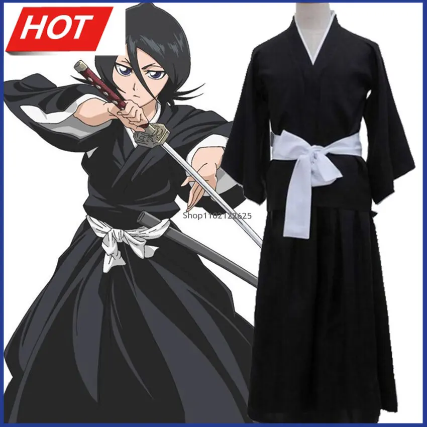 

Одежда отбеливающая Кучики Рукия, платье, костюм на Хэллоуин для женщин, косплей, аниме фигурки, хаори, японское кимоно, карнавал, фантазия д...