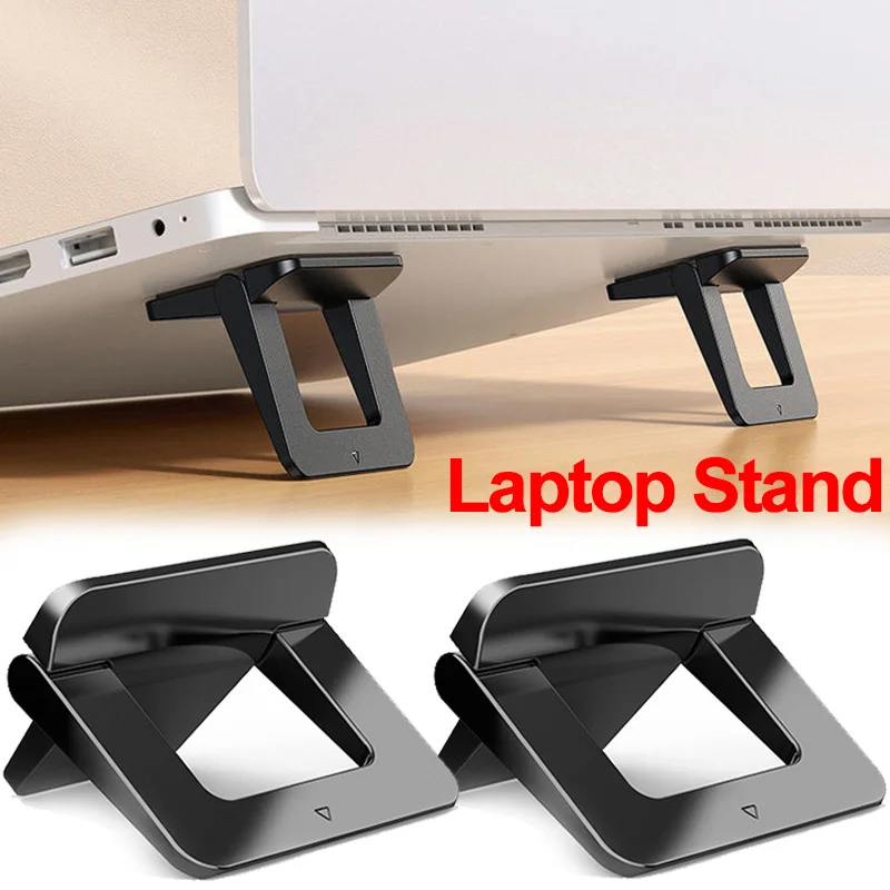 

Держатель для ноутбука 2 шт., портативная угловая подставка для ноутбука, охлаждающий кронштейн, нескользящая Складная Настольная подставк...