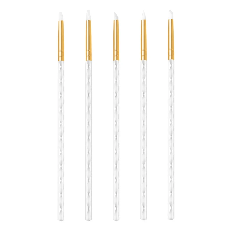 

5 шт., силиконовая кисть для ногтей