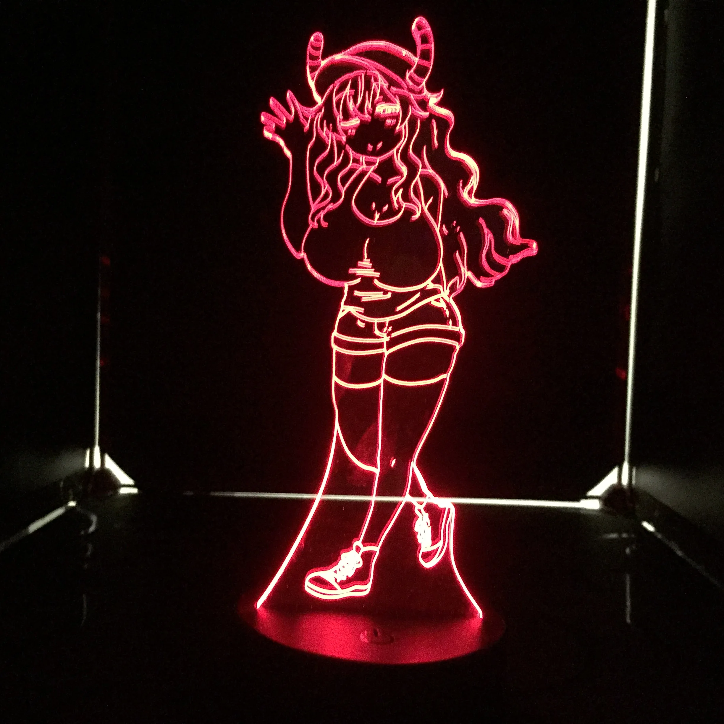 Quetzalcoatl Lucoa Anime Figure LED Night Light for Bedroom Decoration Birthday Gift Lamp Manga Miss Kobayashi's Dragon Maid