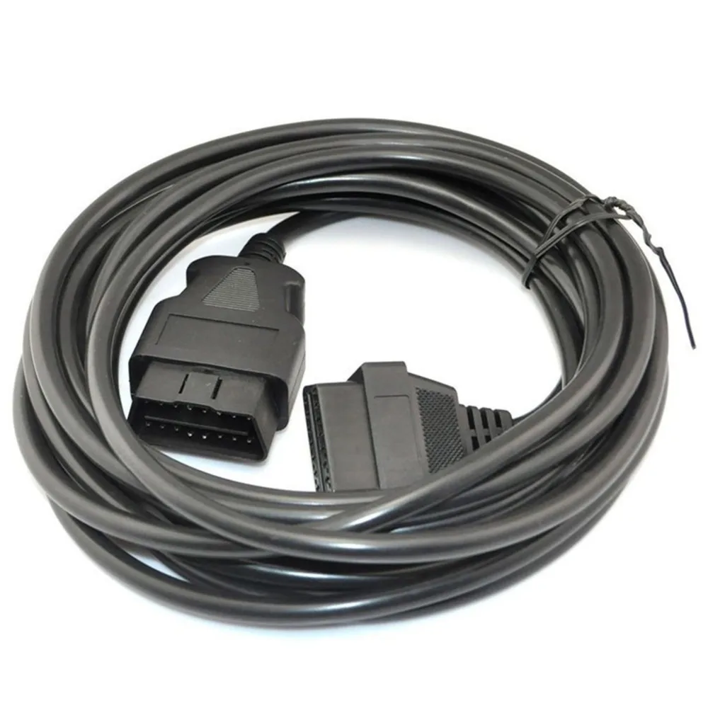 Удлинительный кабель OBD2 2 шт./лот длиной 10 м для автомобиля 16-контактный