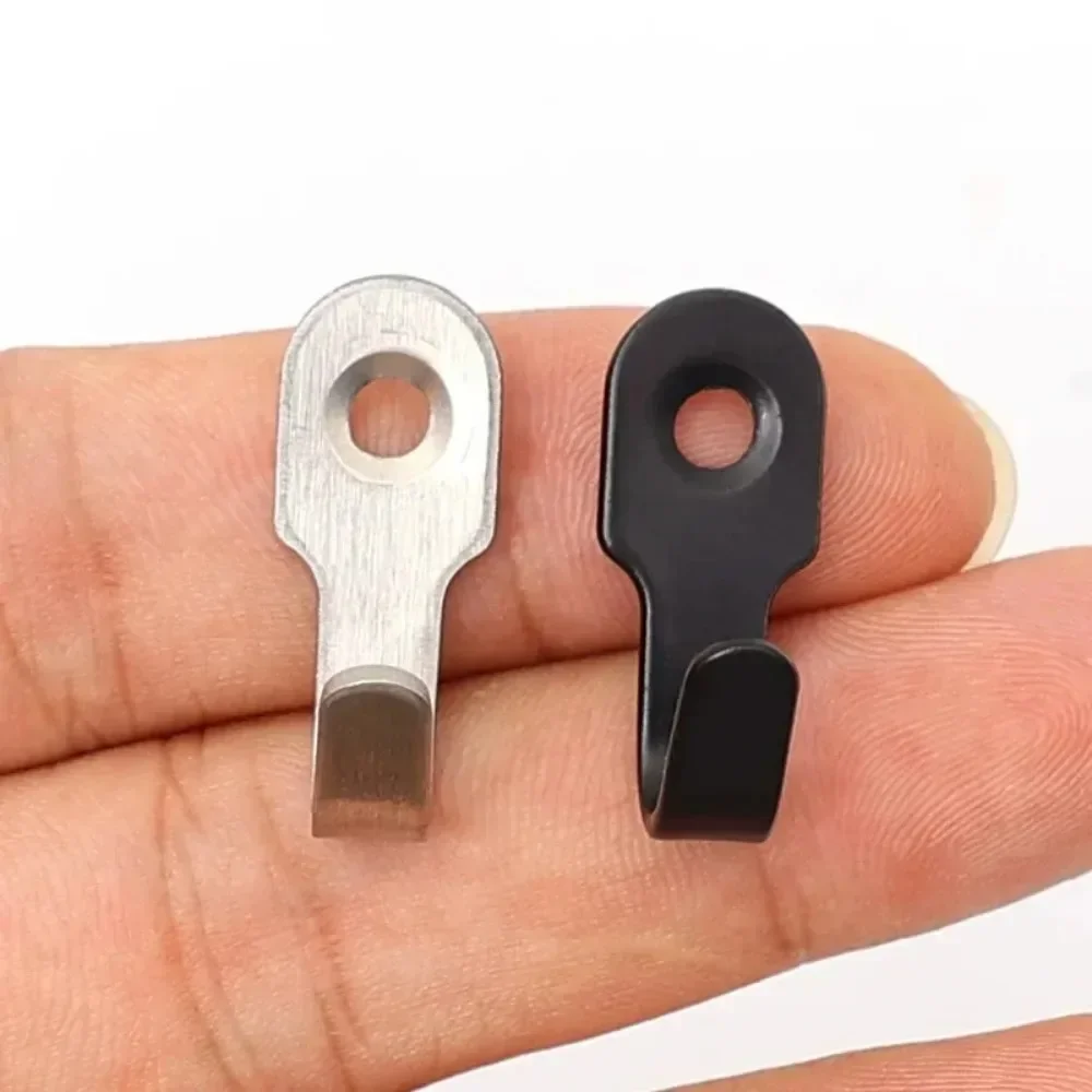 20/1Set Mini Stainless Steel Hook with Screw Items Key Rack Wall Punching J-shaped Kitchen Accessories Bathroom Hardware