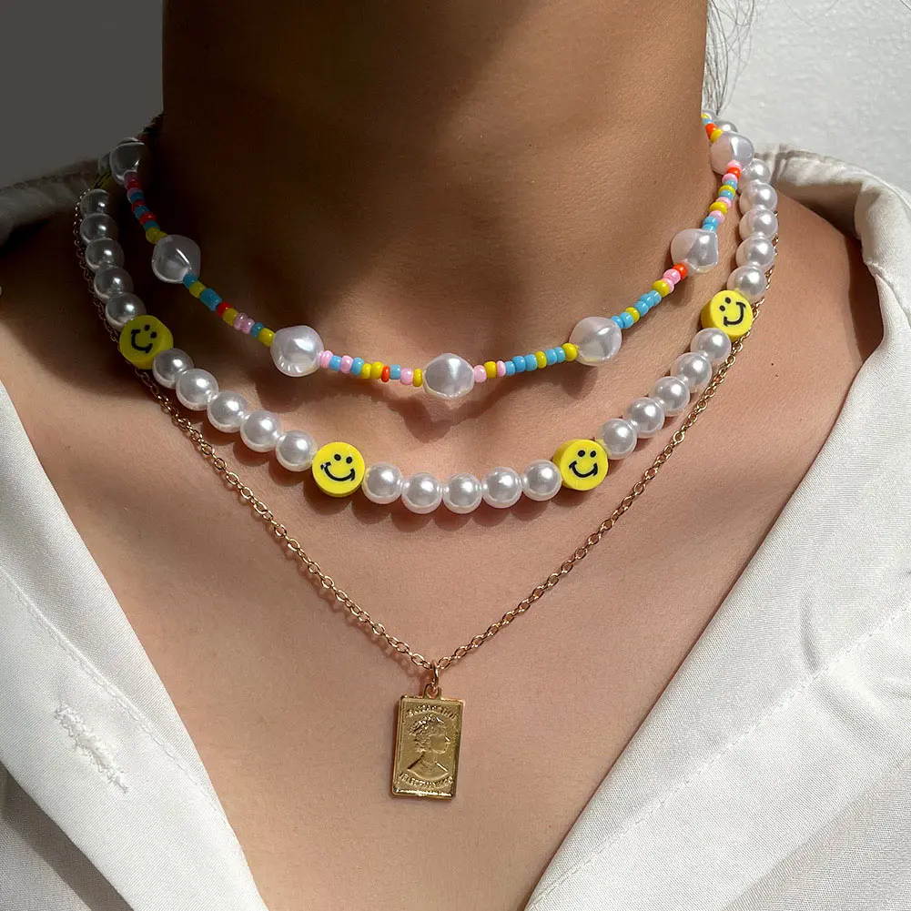 

Женское Ожерелье-чокер из бисера и жемчуга, золотистого цвета