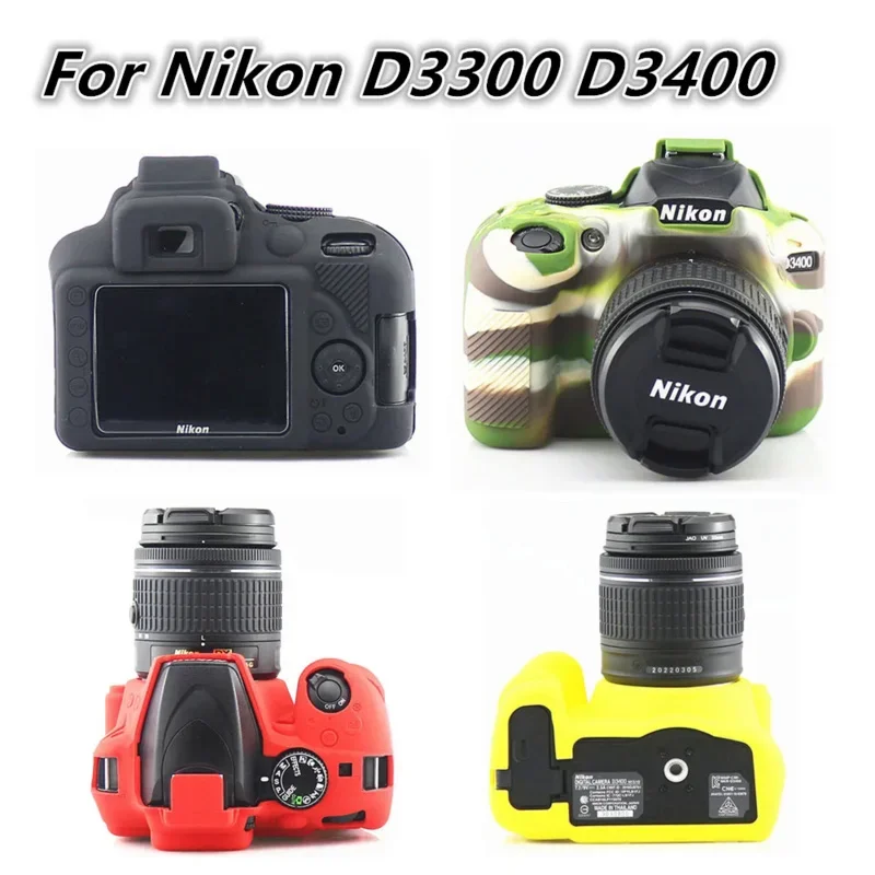 Силиконовый чехол для фотоаппарата Nikon Z50 Z5 D750 D3200 D3300 D3400 d3500 D5300 D5500 D5600 D7100 D7200 D7500