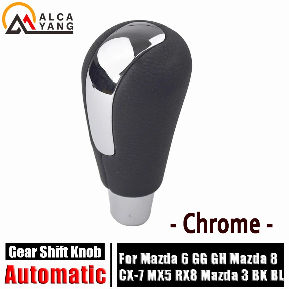 

Новый стиль, ручка переключения передач из искусственной кожи, рычаг автоматической коробки передач для Mazda 6 GG GH Mazda 8 CX-7 MX5 RX8 Mazda 3 BK BL