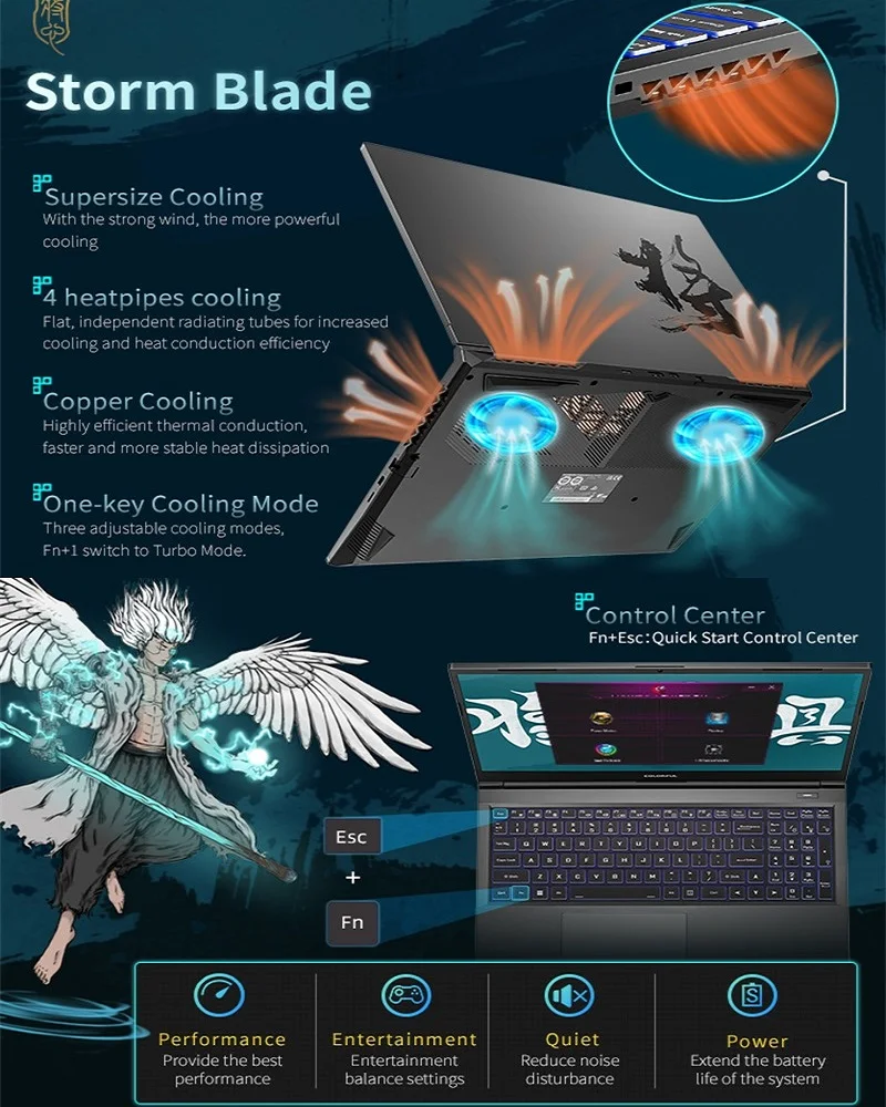 Игровой ноутбук Colorful X15 XS 12th Intel Core i5-12500H / i7-12700H RTX 3050 Ti 15 6-дюймовый FHD 144 Гц IPS 16 ГБ 512