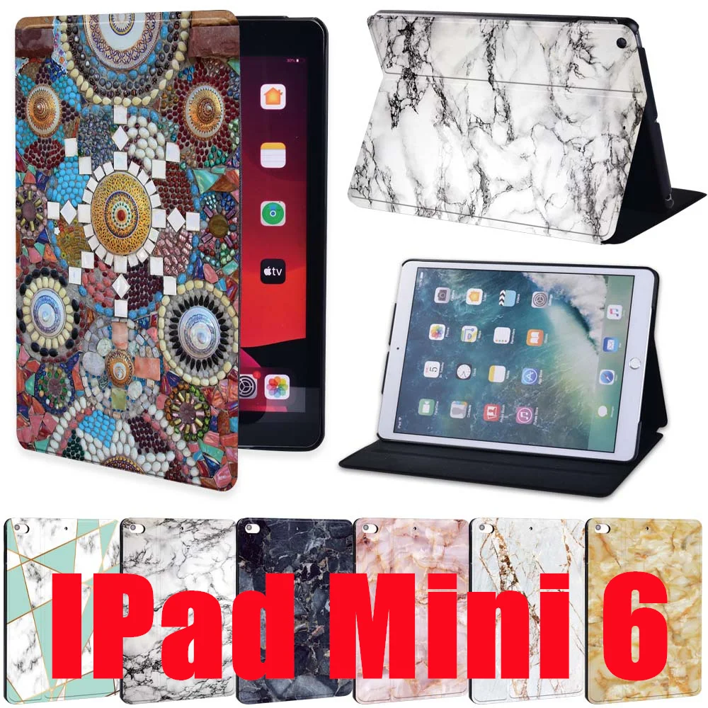 

Чехол для планшета IPad Mini 6, 2021 дюйма, с мраморным узором
