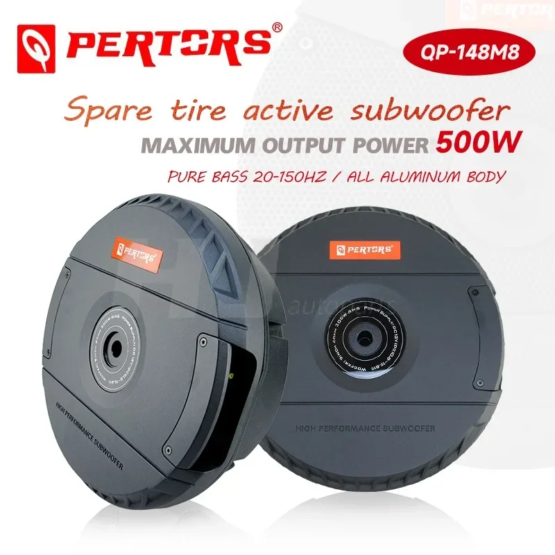 9-дюймовый скрытый запасной динамик активный сабвуфер автомобильный с чистым