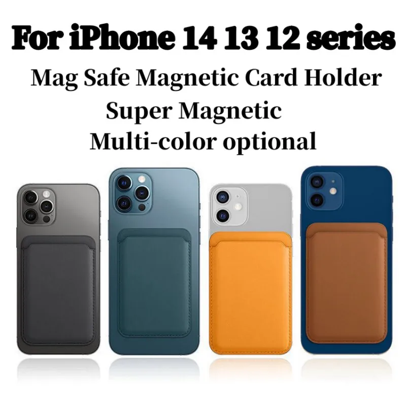 

Magsafe wallet for iphone 14 pro cases magnetic leather card holder with apple logo for apple iPhone 13 12 11 14 plus back cover