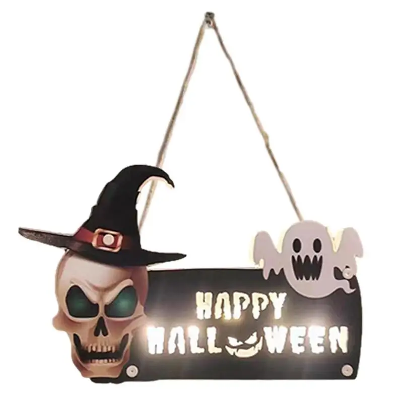 

Halloween Wreaths For Front Door Halloween Signs For Front Door Ghost Number Plate Pendant Add Halloween Atmosphere Not Easily