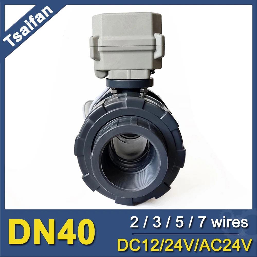 

Электрический шаровой кран DN40 50 мм Tsai Fan