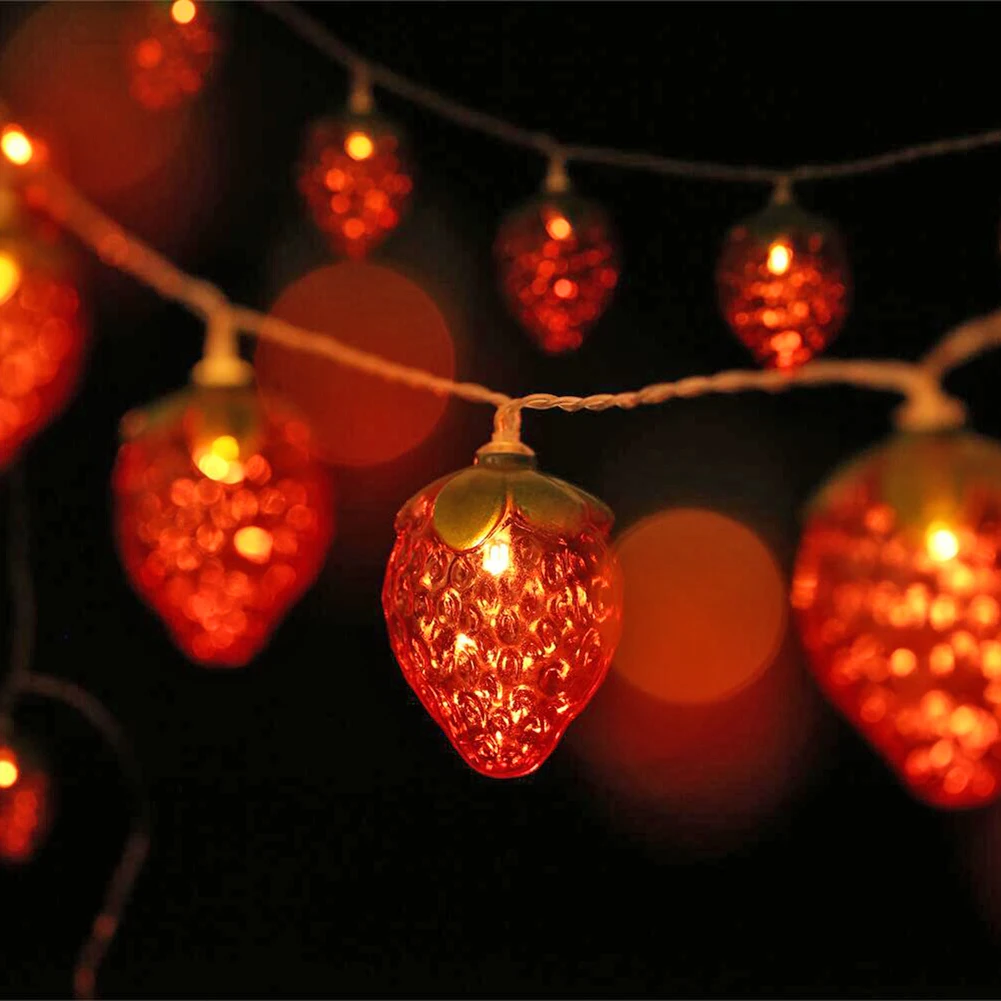 

Декоративная гирлянда на 10 светодиодов с питанием от батарейки, гирлянда с рождественским орнаментом для безопасной рождественской елки, в...