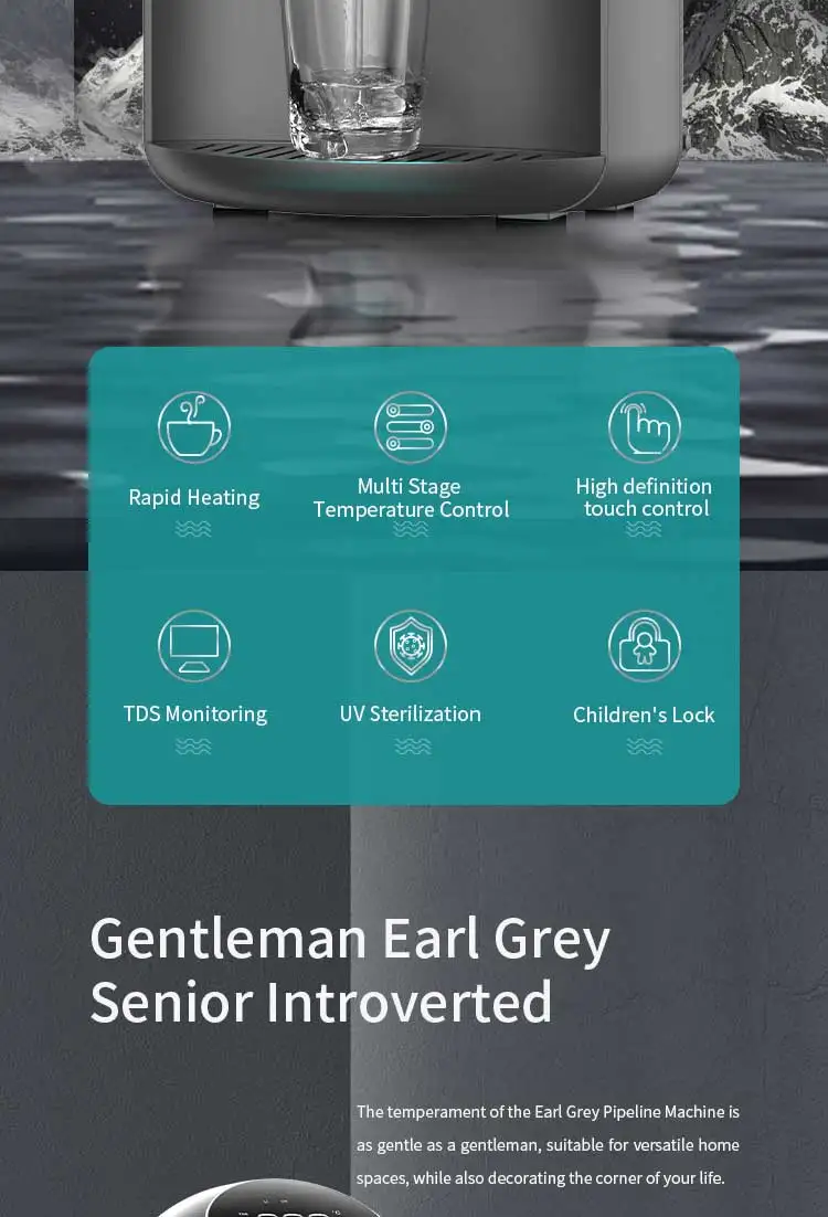 Электрический мини-автоматический настенный диспенсер для воды Nobana с прямым