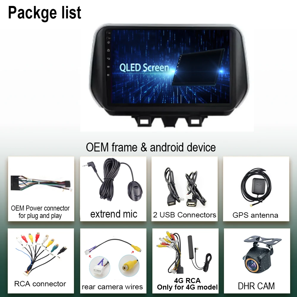 Автомагнитола для Hyundai TUCSON 2019 2020 2021 Android 13 DSP IPS мультимедийный видеоплеер