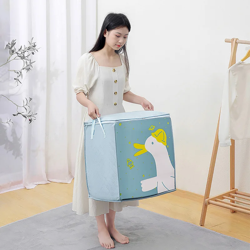 Новый нетканый мультяшный ящик для хранения складная сумка одежды шкаф стирки