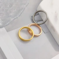 5pcs stainless steel mens womens fashion mix style gold color ring for wholesale diy couple wedding jewelry making accessories