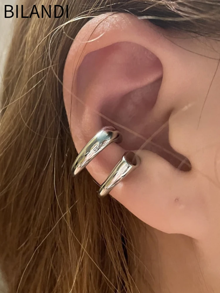 

Bilandi Fashion Jewelry 1 PC Metallic Hip Hop Style Earcuff Earrings For Women Girl Earclip Accessories Party Gift Hot Sale
