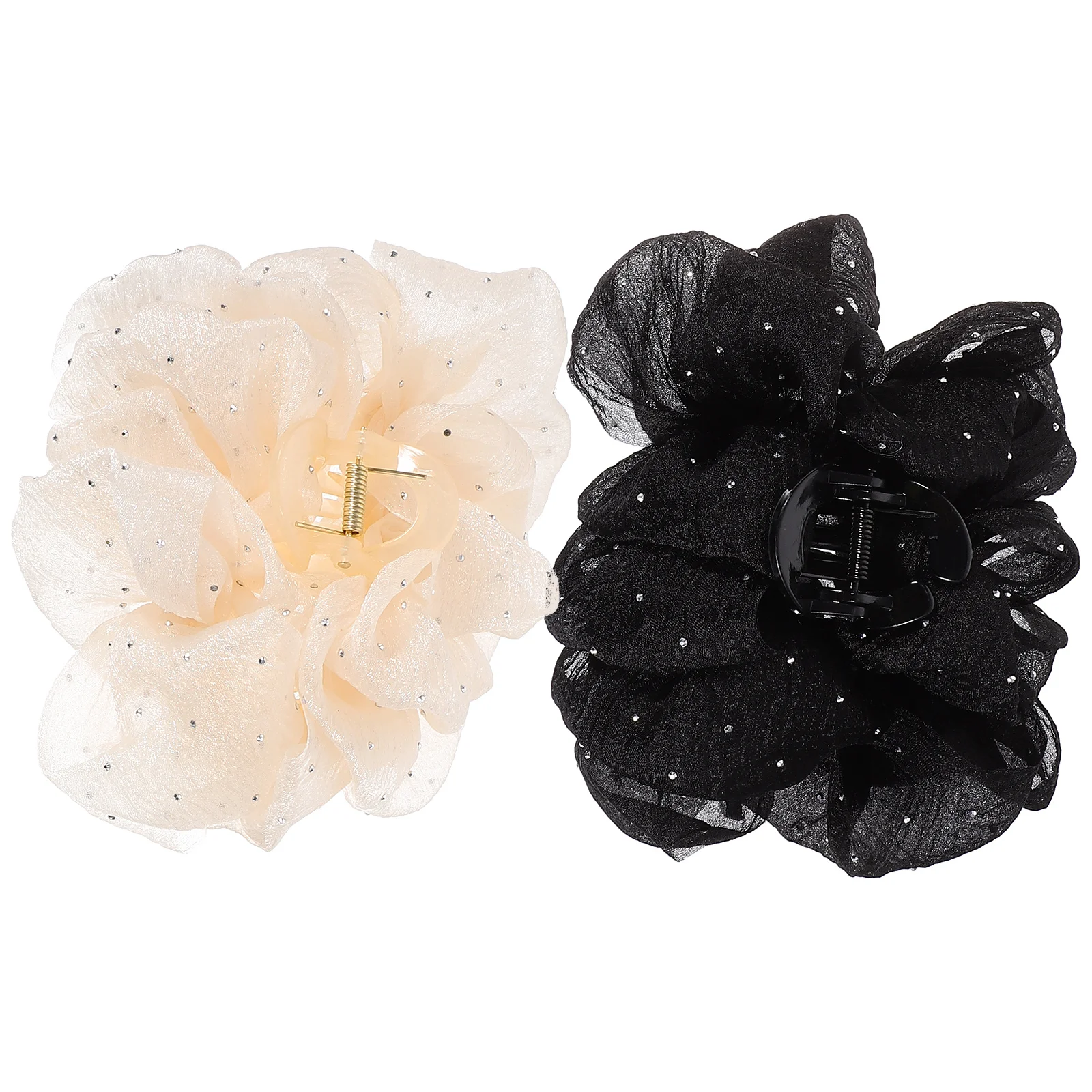 

2 Pcs Clips Women Accessories Claw The Bubble Thin Styling Large Thick Plastic
