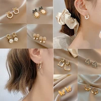 s925 silver stud earrings design womens earrings simple pearl earrings fashion jewelry for elegant ladies gift for girlfriend