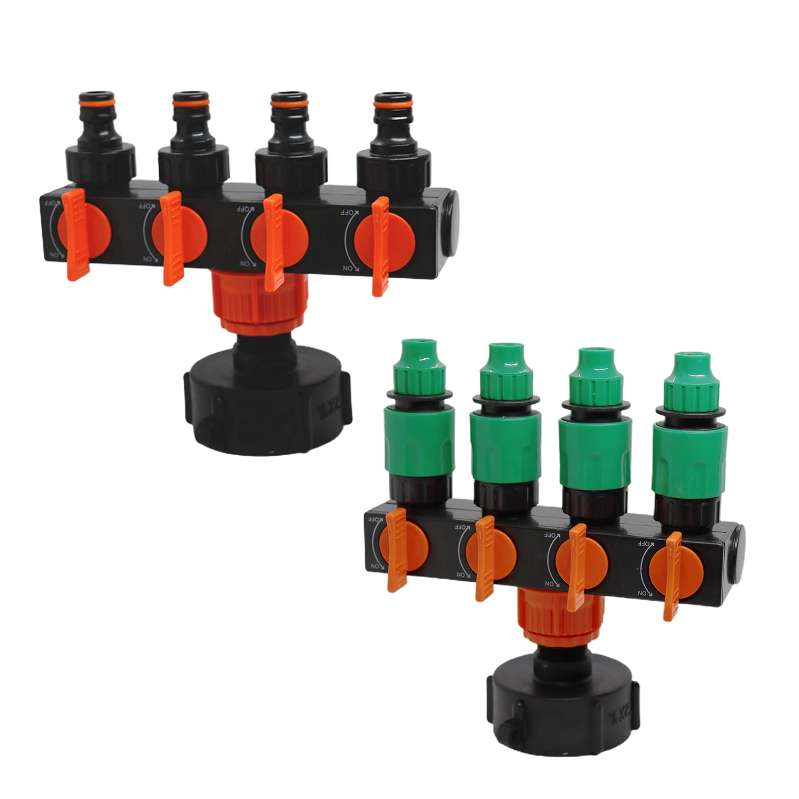 

Garden Hose Splitter 4 Way 3/4 Inch Water Faucet Splitter with Shut Off Valves 4 Way Hose Connectors for Gardening Hoses