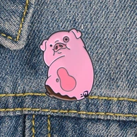 pink pig enamel pin anime pins new year gift manga japanese briefcase badges badges on backpack brooch for clothes cute things
