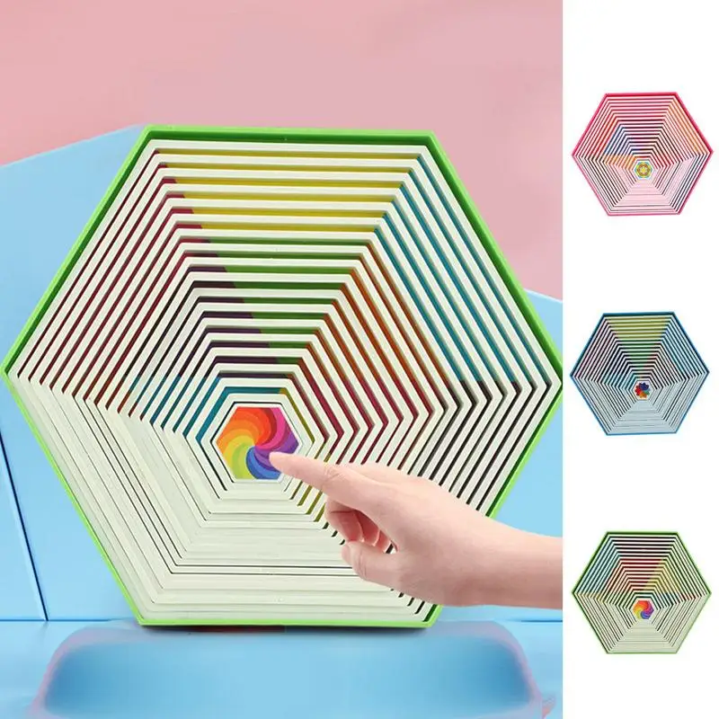 

Волшебный 3D спиральный фиджет-Спиннер, игрушка, набор механических спиральных спиралей, интерактивная игрушка для снятия стресса, праздничная игрушка