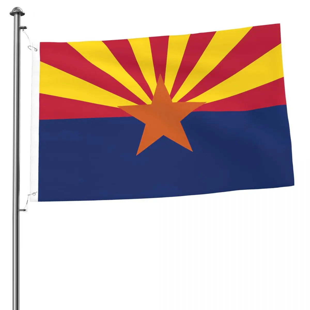 

Arizona State Flag Authentic Color And Scale Version Flag Brass Grommets 2x3FT Flag Double-Sided Flag